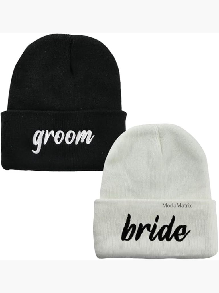 Couple Beanie Set - Acrylic Knit Cuffed Beanies For Men And Women